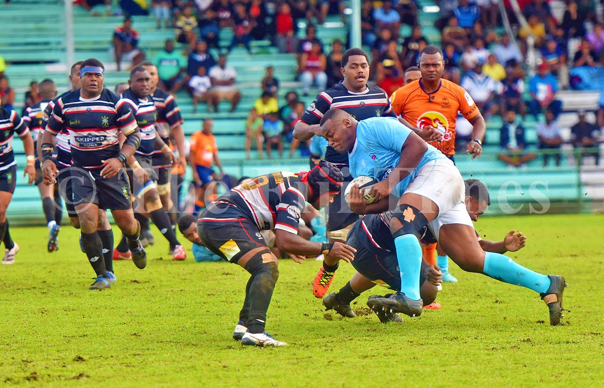 fijitimes's tweet image. #SKIPPERCUP | Naitasiri fought back in the second half of the Skipper Cup round five match to draw 23-all against FMF Suva at Ratu Cakobau Park in Nausori yesterday.

Read more here: fijitimes.com/top-of-the-tab…

📸 JONA KONATACI

#TimesSports #FijiNews #FijiRugby