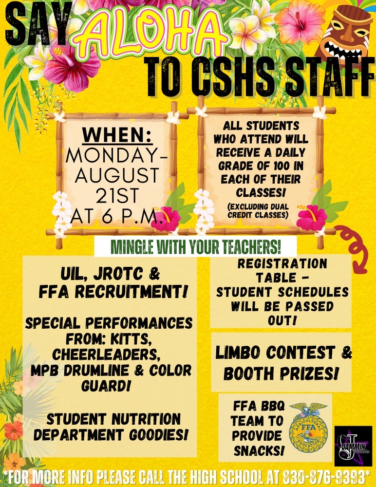 yearbook_cshs's tweet photo. Meet your CSHS teachers on Monday, August 21 @ 6 pm! https://t.co/LFz12cc9x5