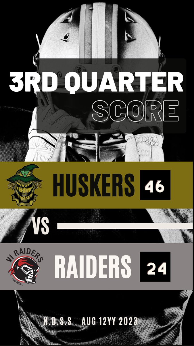3rd Quarter score 46 -24 Huskers