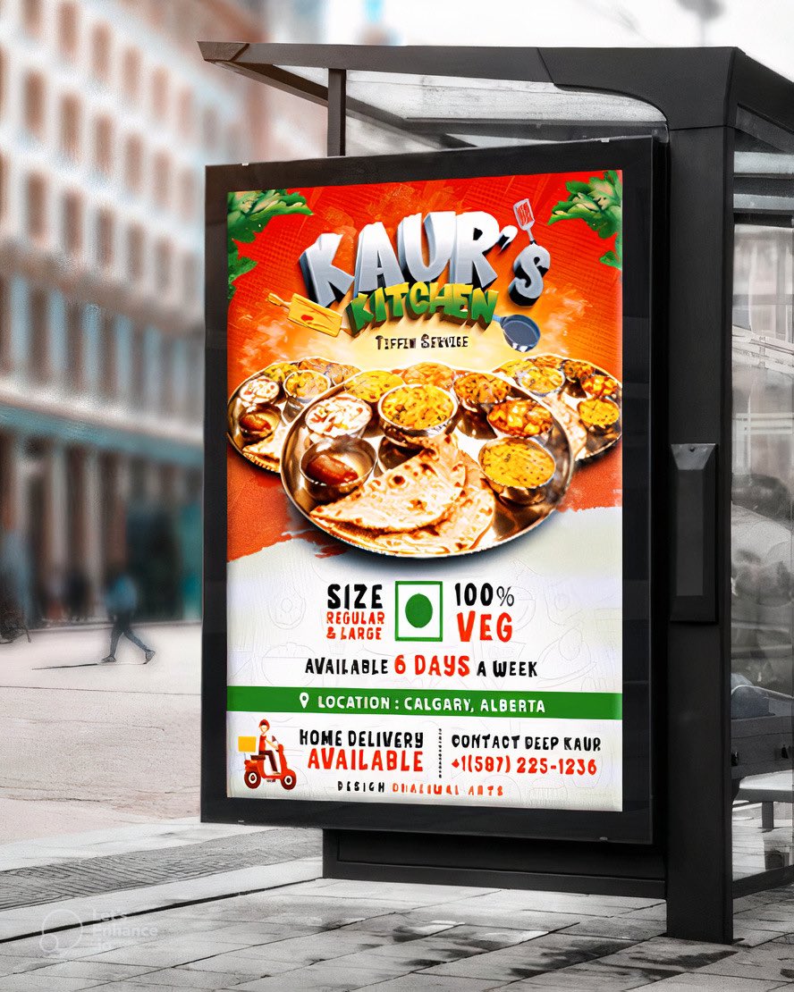 Kaur’s kitchen #posterdesign #food #resturant #hotel #dhaliwalarts