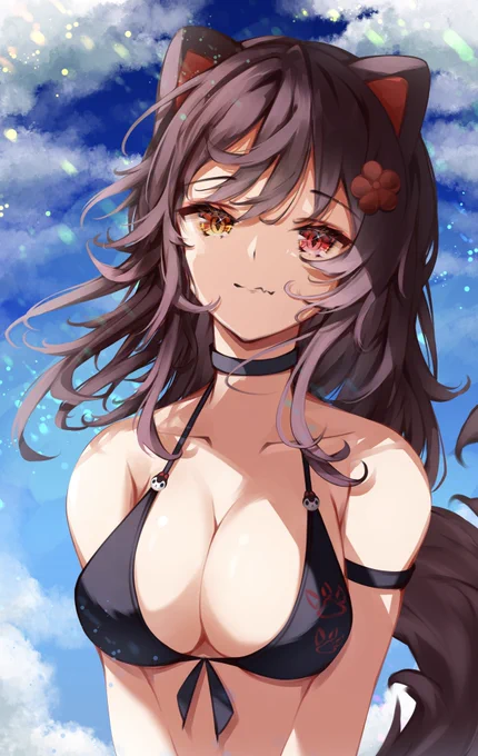 #いぬいらすと  水着とこちゃん