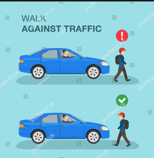 nareshbahrain's tweet photo. All morning walkers, your kind attention please.  

You are walking on the main road or otherwise, always walk against the incoming traffic. You never know what error the motorist might make. You always get time to react when the incoming motorist makes an error. Most know this but dont implement it. 

Please RT &  spread the word.