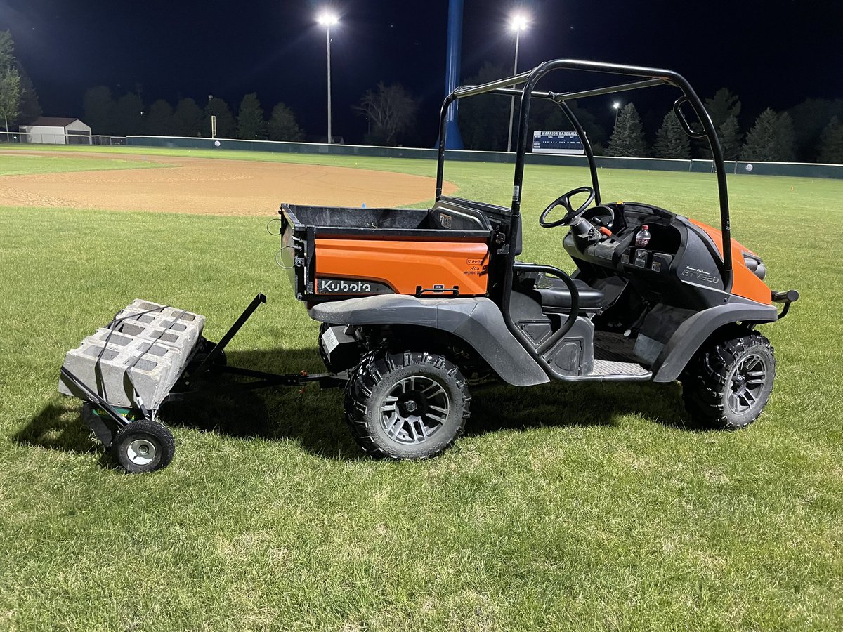 Beautiful night for some aerating at Paddy Siglin Field before the rain tomorrow.