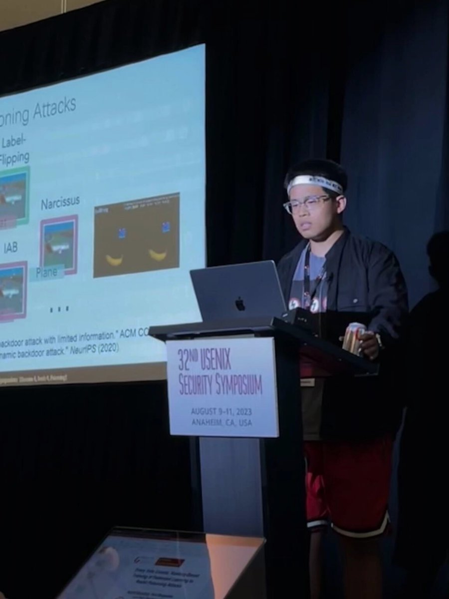 Yi Zeng 曾祎 (@easonzeng623) on Twitter photo Just wrapped up a fantastic time at <a href="/USENIXSecurity/">USENIX Security</a> . From #ICML to #UsenixSecurity23, this travel season has been a blast. Sadly, won't make it to #ACMCCS in person. Can't wait to reunite with everyone at the next event! Just wrapped up a fantastic time at <a href="/USENIXSecurity/">USENIX Security</a> . From #ICML to #UsenixSecurity23, this travel season has been a blast. Sadly, won't make it to #ACMCCS in person. Can't wait to reunite with everyone at the next event!