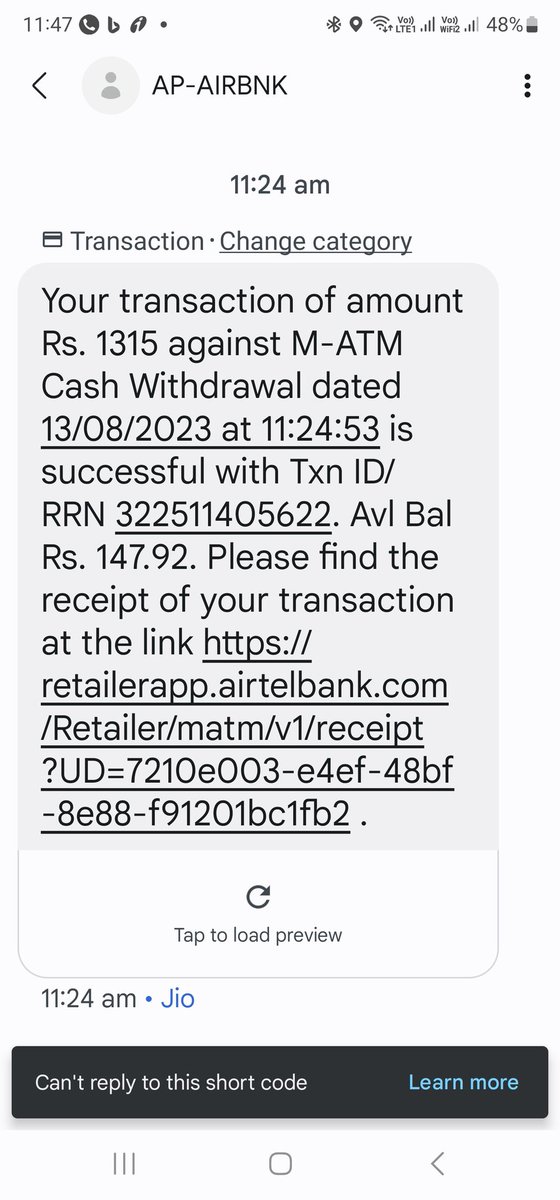 trinkaljuneja's tweet photo. @airtelindia why I am receiving these text messages ? https://t.co/Z1JjezqDip
