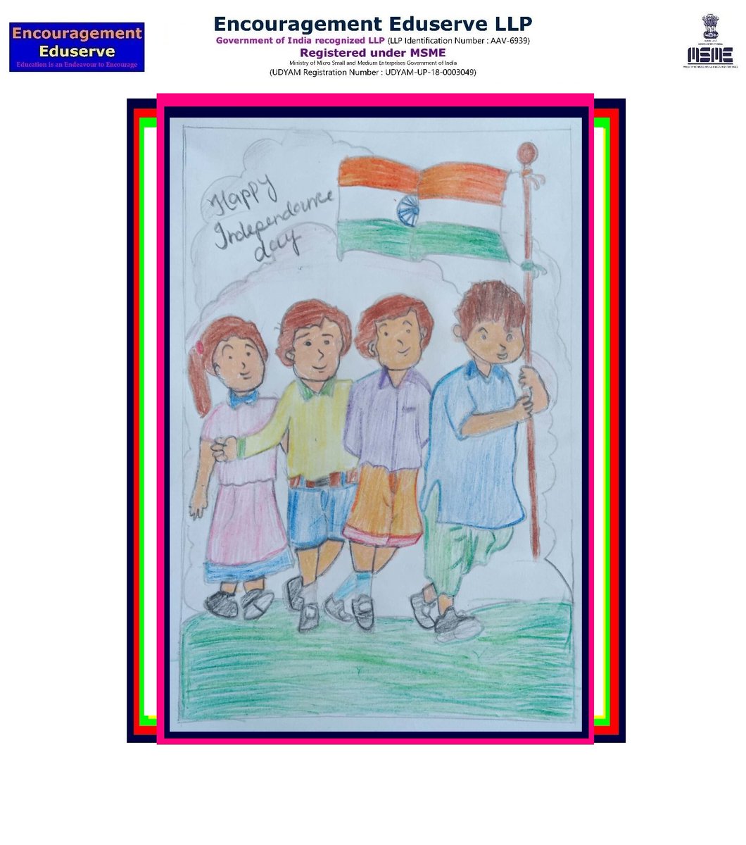 EEduserve's tweet photo. Our Freedom
Our Celebration 
Pencil Colours on Paper

Ishra Parveen
(Adorables)
#LittlewoodPublicSchool
Afzalgarh

#IndiaIsMyCountry
#IndependenceDayCelebrations

#KuchikaSparsh
#Kalakari

#EncouragementEduserve
#EndeavourToEncourage https://t.co/7GImlSIR5E