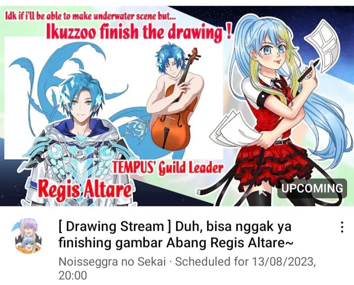 NoisseggraVTber's tweet photo. Duh bisa gak ya bikin underwater scene x"D skuy nge maso gaes
.
Waiting room : https://t.co/9ZXP5RTLRe
.
.
#noisseggra #noisseggranosekai #regisaltare #workofalt #holostars #holostarsEN #TEMPUS #TempusGuild #mermaid #Vtuber #virtualyoutuber #drawingstream #livedrawing #livestream https://t.co/CZs7IeO9Yc