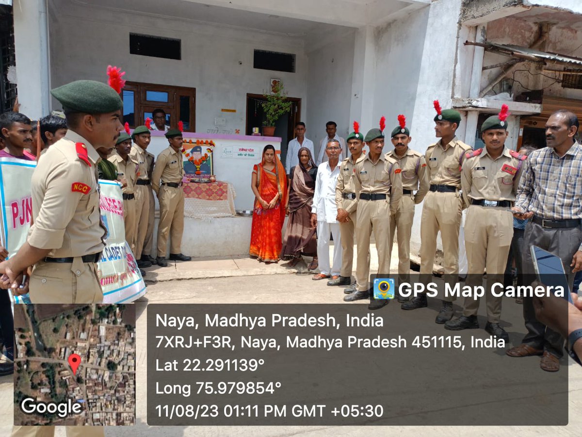 36Cadets's tweet photo. Meri Maati Mera Desh observance  in the areas of Khandwa, Burhanpur, Barwah, Barwani by dedication of Shilaphalakam, Panch Pran pledge and Vasudha Vandhan from 09th August onwards. The events were attended by Panchayat members, ESMs, 455 cadets, Ex- cadets,  Principal and people. https://t.co/3g5LW8ev3j
