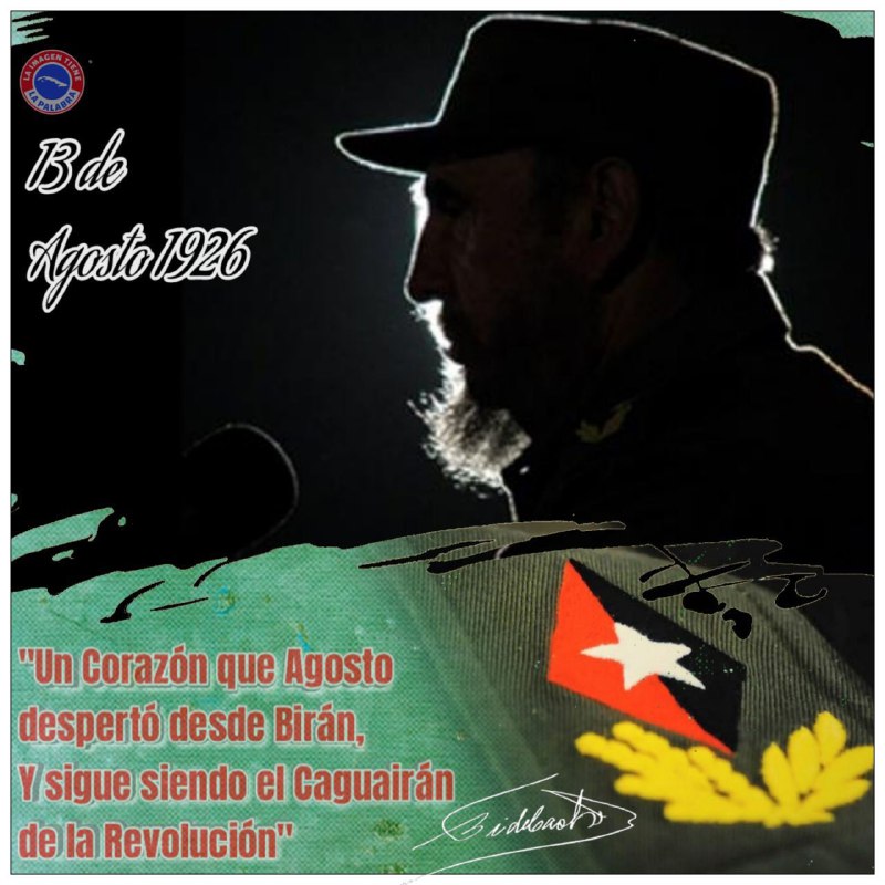 Fuerte como el caguairán y firme a través del tiempo. Así permanece el pensamiento y legado de esa inmensidad histórica, su impronta de revolucionario consecuente, el líder histórico de la Revolución Cubana, el Comandante en Jefe, Fidel Castro Ruz #FidelPorSiempre