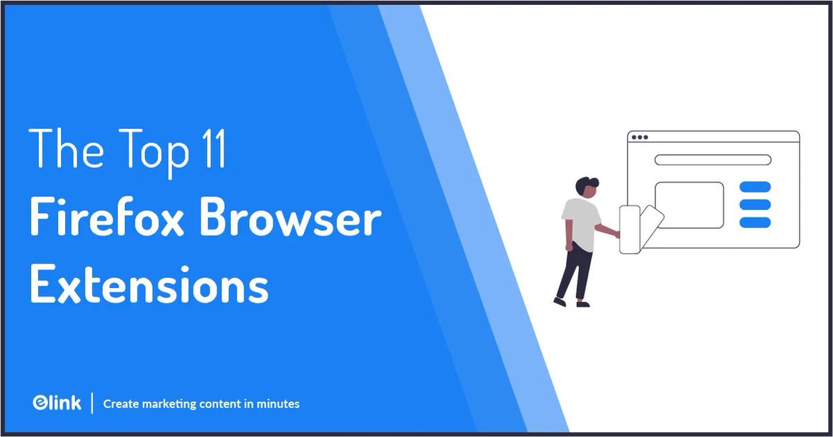 elink_io's tweet image. Stop firefox FOMO. 🛑 Discover the top extensions and add-ons that will change your browsing game. 🤓 
#FirefoxTips #BrowserExtensions #Elinkio
buff.ly/2ZwhFrH