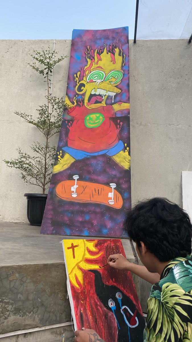 Yo9hurt666's tweet image. paint my pain &amp;lt;\3