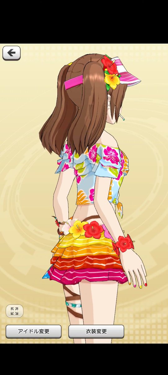 エムステの咲ちゃんのこの手首肩周り腰周りにフリルや花を盛って肩やウエストを華奢に見せる水着天才だったな