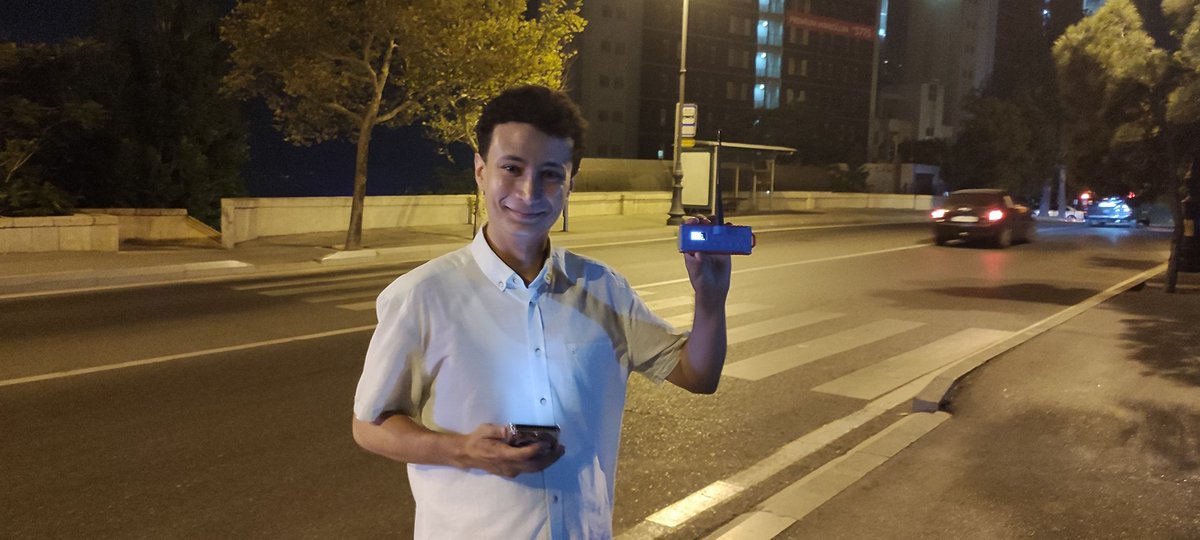SP9DLM's tweet photo. The first #APRS #LORA gate and tracker in #Azerbaijan🇦🇿 launched🤩. Ruslan 4K6AG performed tracker tests.  Another country has joined the #aprslora network👍👏🤩 #loraaprs #hamr #hamradio #LoRaWAN @APRSdroid @aprsfi @uslanru4 https://t.co/eOEYdcY6Sw