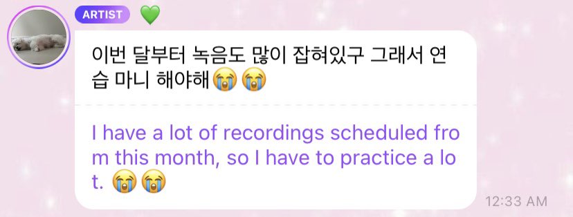 joy has been organizing and practicing for her birthday party!

++ she has a lot of recording schedules next month 🤭