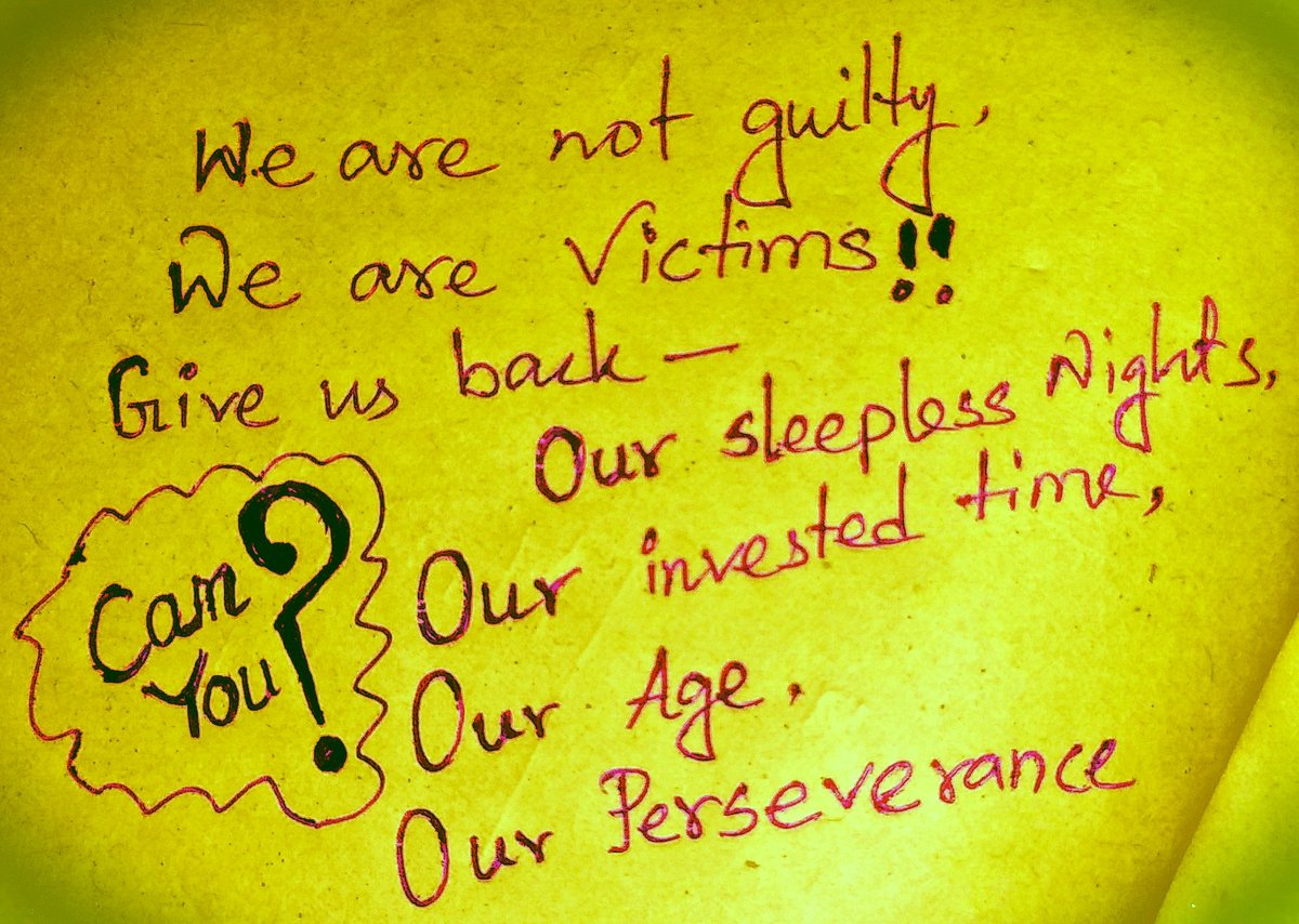 #WeNeedOrdinanceForBED
#WeWantBEDInPRT
Someone's instructions, someone's decision, why should we be punished!? <a href="/EduMinOfIndia/">Ministry of Education</a> @ncteDelhi <a href="/PMOIndia/">PMO India</a>
<a href="/MamataOfficial/">Mamata Banerjee</a> <a href="/BJP4India/">BJP</a>
Why should crores of BEd student's future be destroyed!?  #WeNeedOrdinanceForBED