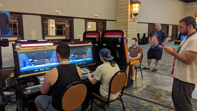 bybyblue2's tweet image. If you&apos;re lucky enough to be at the #QuakeCon Arcade Section before it closes (at 2am CT), you may be able to see #DojoMasters 👀