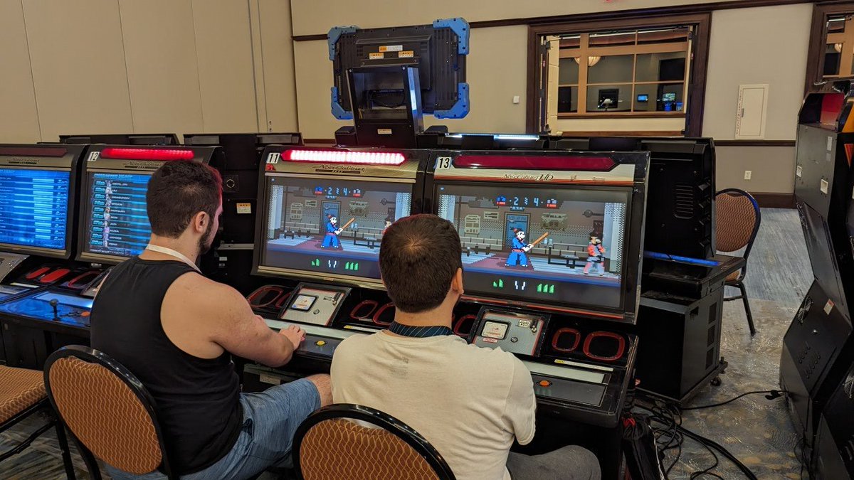bybyblue2's tweet image. If you&apos;re lucky enough to be at the #QuakeCon Arcade Section before it closes (at 2am CT), you may be able to see #DojoMasters 👀