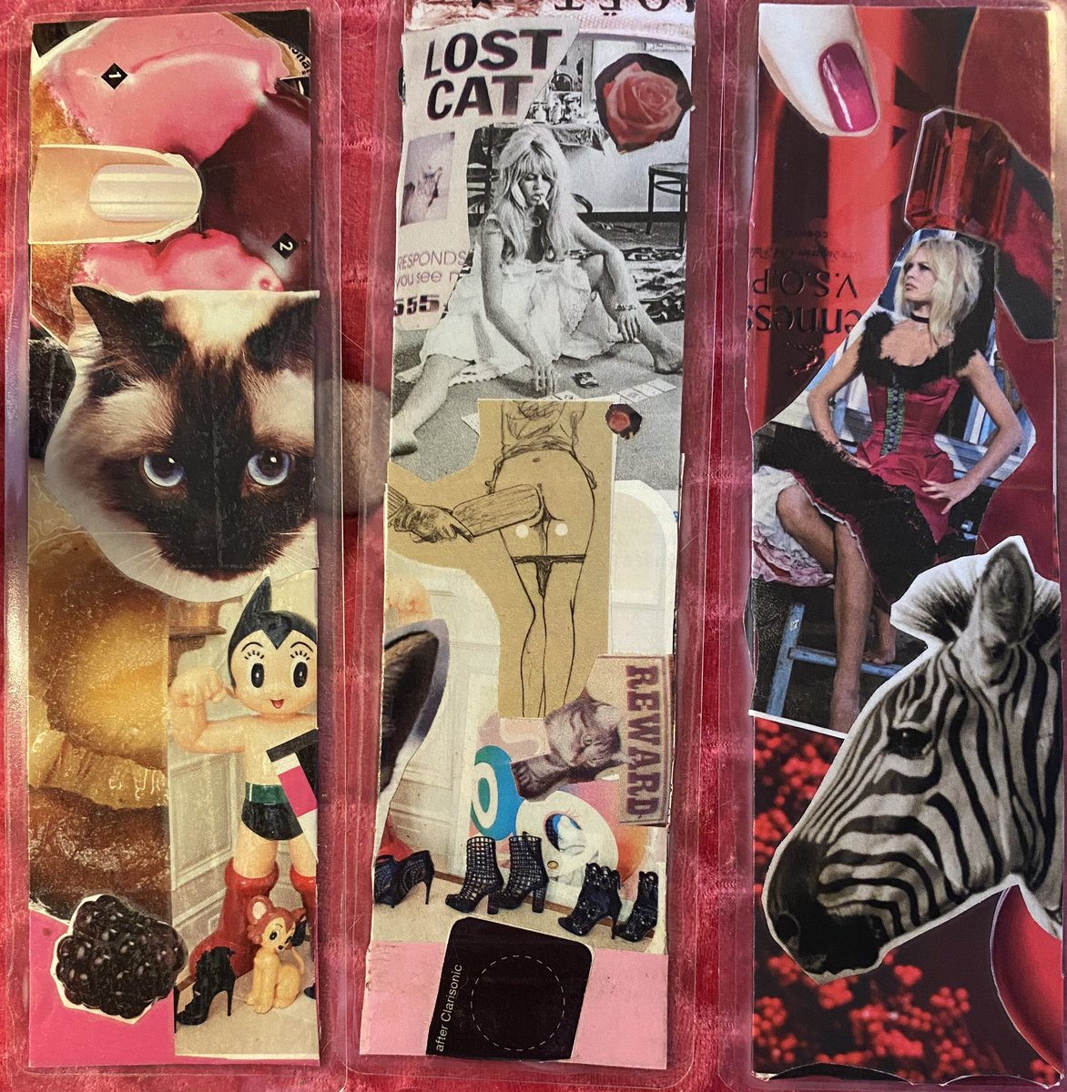 Vusleeka's tweet photo. I made 3 new bookmarks:  front &amp; back. (Just need to add ribbon)
Make reading edgy! https://t.co/zNfVG0b6x0