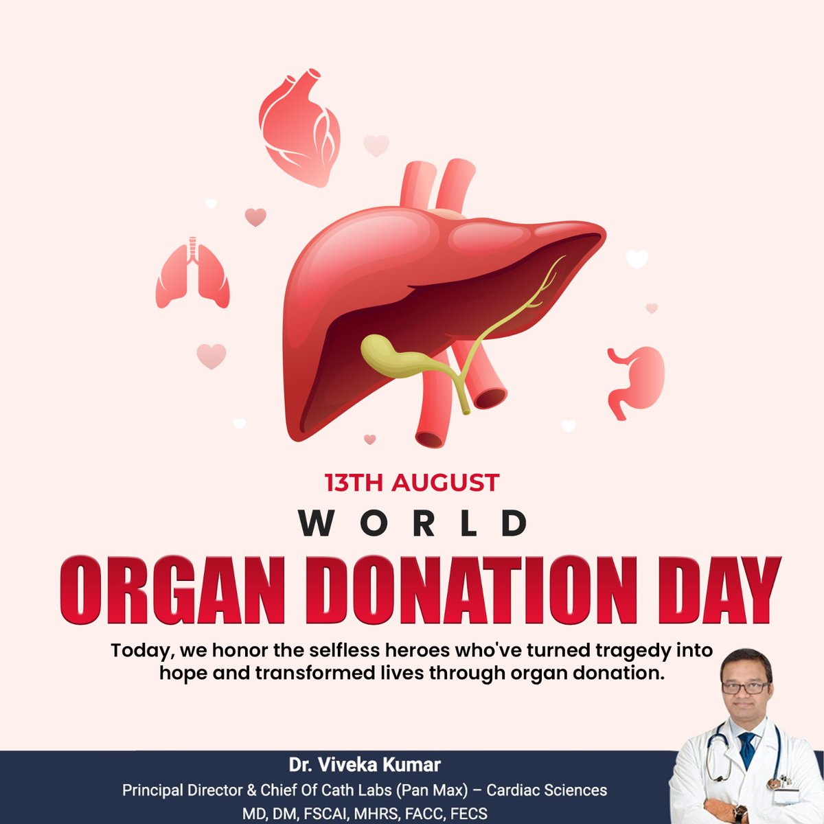 On this World Organ Donation Day, we extend our heartfelt gratitude to those who have donated.

Your selflessness and generosity light up the lives of countless souls.

.

.

.

#worldorgandonationday #organdonation #savinglives #donateorgans #beahero #drvivekakumar #drviveka