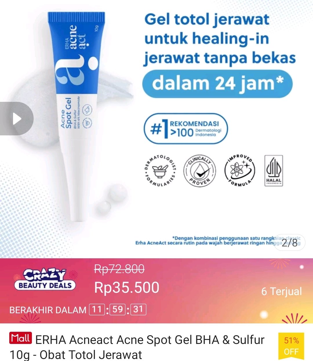 Erha acne 2024 spot gel