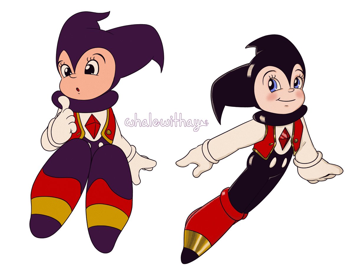 #NiGHTSintoDreams  inspired by the style of osamu tezuka's astro boy 🚀