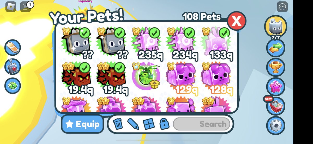 yourose91's tweet photo. Trading pet simulator x pets for royal high or adopt me or robux ( not going first bc i got scammed ) https://t.co/Iqk2FIB49A