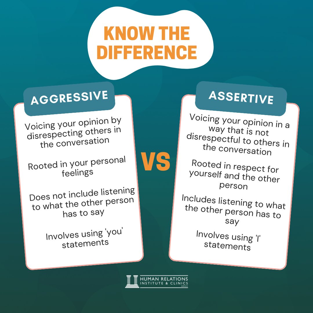 HRICDubai's tweet photo. Finding Your Voice: #Assertiveness vs. #Aggressiveness 💬
Striking the right balance between expressing yourself confidently and respecting others' boundaries is key to healthy communication.
#assertivecommunication #entrepreneur #relationships #mentalhealth #mentalhealthatwork https://t.co/jESAFkGLMA