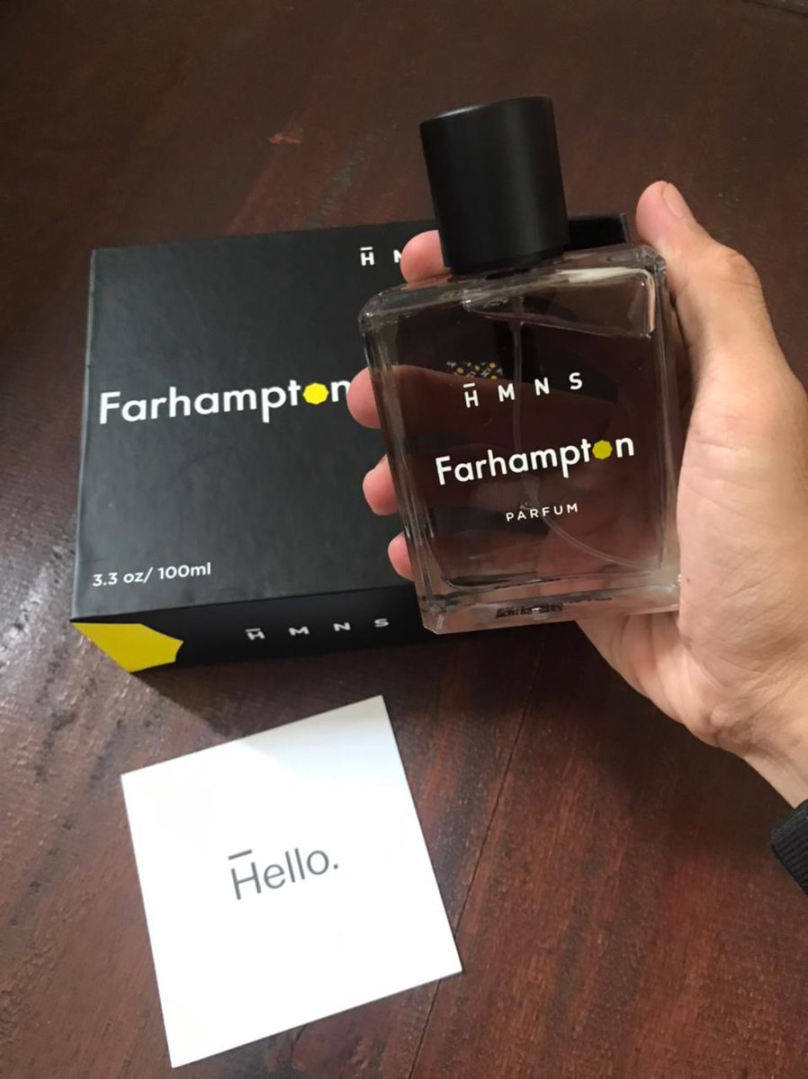 Perfume lokal yang menurutku terbaik sampai saat ini.
Terimakasih banyak <a href="/HmnsId/">HMNS Perfumery</a>, akhirnya mendarat dengan selamat ✌🏻

#hmns #hmnsperfume #hmnsfarhampton