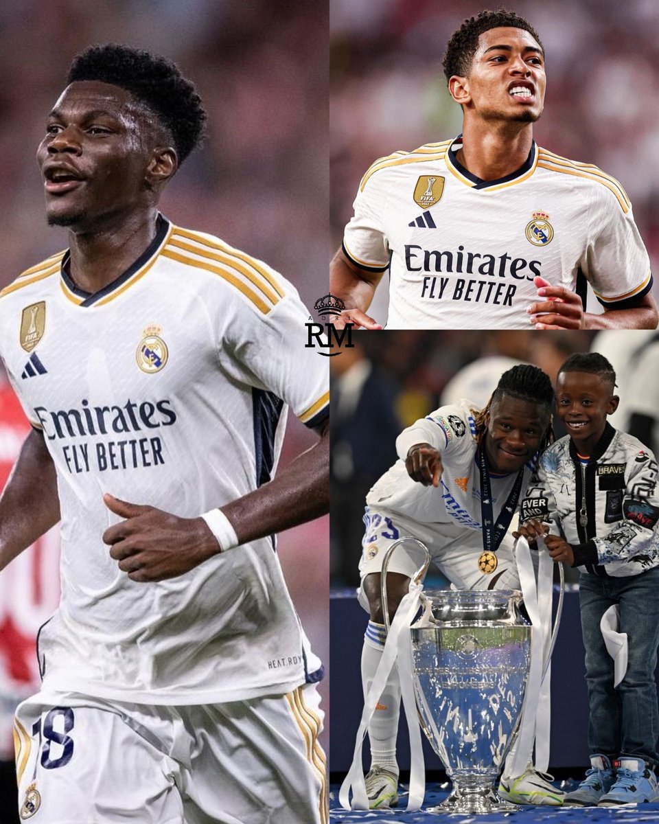 AdriRM33's tweet photo. - Camavinga rechazó el PSG por el Real Madrid.
- Aurélien Tchouaméni rechazó el PSG por el Real Madrid.
- Jude Bellingham ha rechazado al Liverpool y City por el Real Madrid.

Han preferido la felicidad al dinero. 🤍 https://t.co/ysUsQlunti