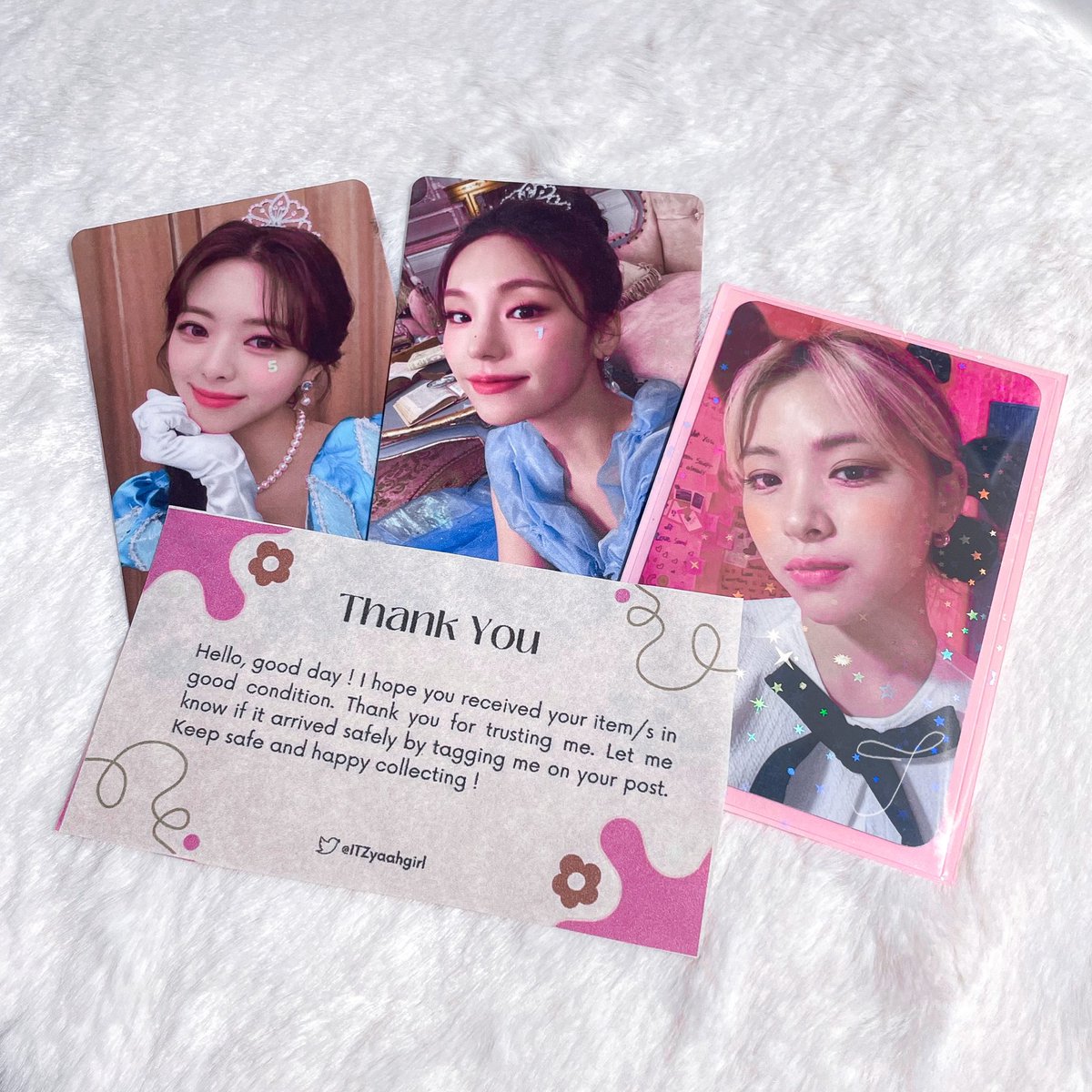 ilyryeji's tweet photo. ૮꒰ ˶• ༝ •˶꒱ა  #ryejihauls 🍬 ⸝⸝

꒰ happy mail from: @ITZyaahgirl ˙ᵕ˙ ꒱
. . . Ryujin arrived safely to me! Thank you so much 🫶🏻🎀 https://t.co/IQ0YYLv9rw