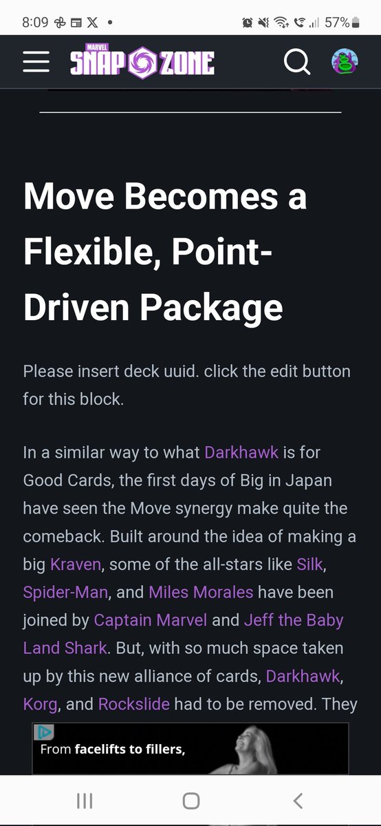 unknownsavage's tweet photo. @MarvelSnapZone there's a deck missing in your "patch aftermath" article. https://t.co/x0DJMeYdFQ