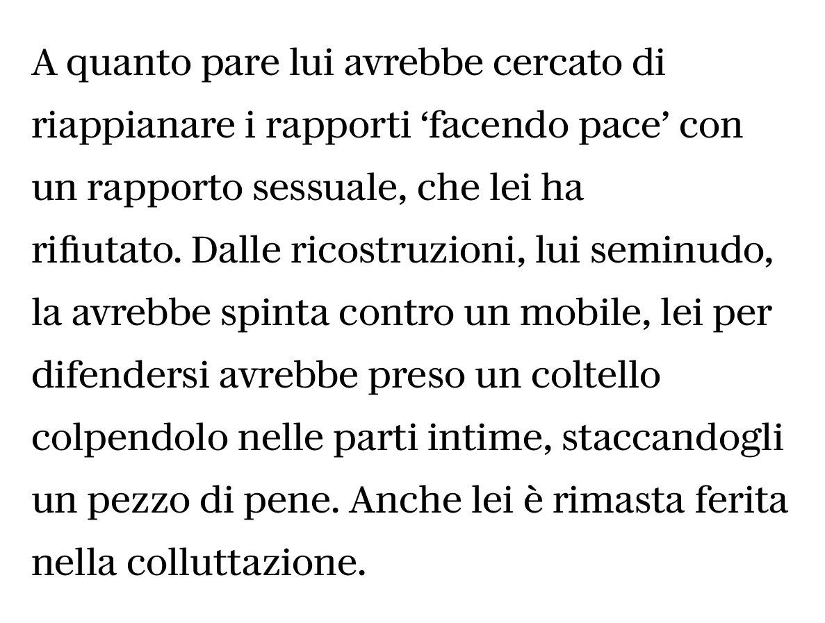 non era una lite era un tentativo di stupro riscrivete il titolo corretto coglioni