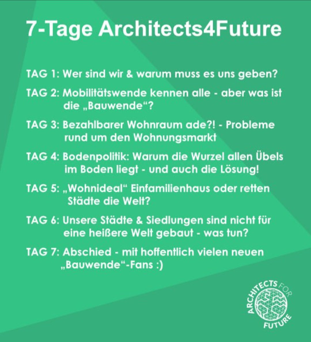 Wir sind die nächste Woche zu Gast auf dem Account von @_Katja_Diehl_ &amp; nehmen euch mit auf eine Reise rund um(s) #Bauen &amp; #Stadtentwicklung 💚

Also Glocke an &amp; Lesezeichen raus😉 Wir freuen uns!

Was euch erwartet: