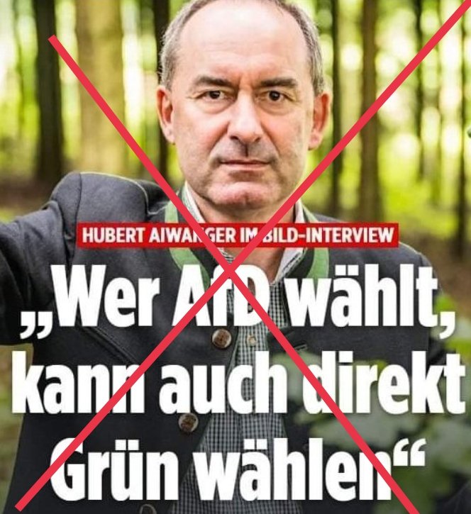 Da sieht man mal wieder was Alkohol aus Menschen macht!
#Aiwanger