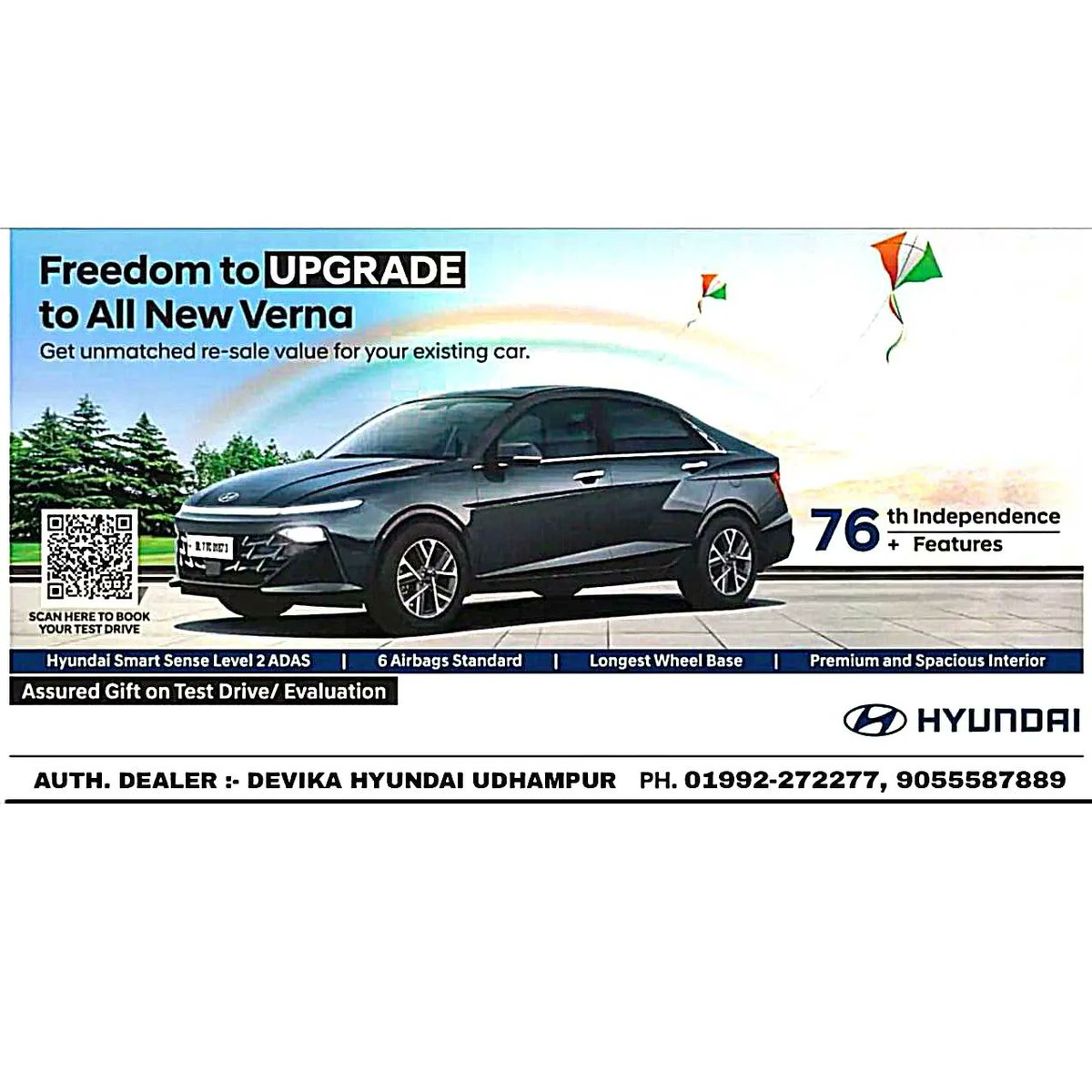 DevikaHyundai's tweet photo. Freedom to upgrade to All new Verna. Get unmatched re-sale value for your existing car. Assured Gift on Test Drive / Evaluation. 
 To know more, tap on below link.. 

https://t.co/6c1XGWxD0X https://t.co/HEG6WzR5qu