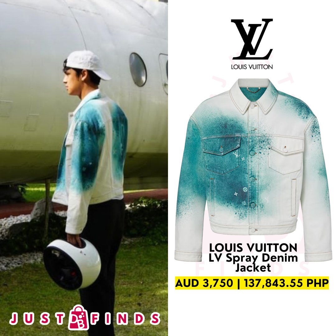 Just DB Finds🛒 on X: Sunday ride 🛵 08132023 #DonnyPangilinan is wearing LV  Spray Denim Jacket from LOUIS VUITTON  #JustDBFinds   / X