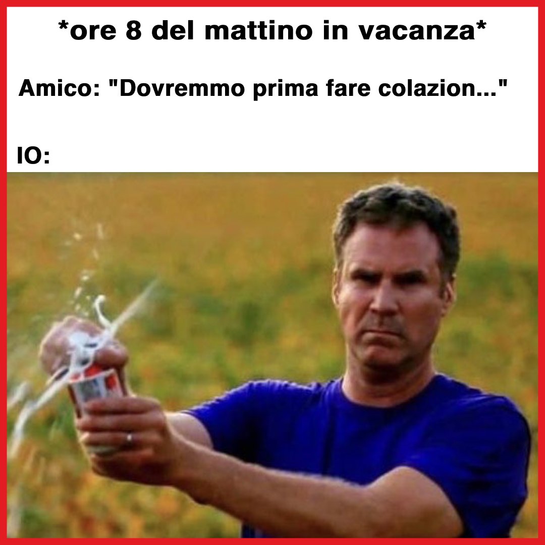 La prima regola in vacanza è bere.