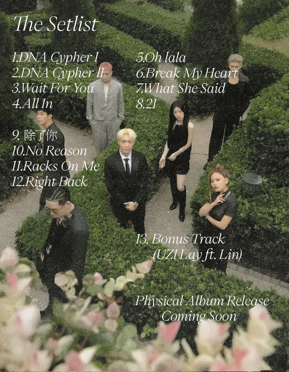 layzfm's tweet photo. The album will consist of 13 songs in total ⬇️ https://t.co/72twjUp4B1
