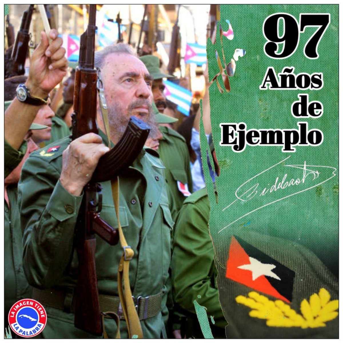 ❤️Muchas felicidades Comandante, tu luz nos ilumina y guía siempre. #FidelPorSiempre #MunicipioPilón #ProvinciaGranma <a href="/DiazCanelB/">Miguel Díaz-Canel Bermúdez</a> <a href="/DrRobertoMOjeda/">Dr. Roberto Morales Ojeda</a> <a href="/CapoNapoles/">Yanaisi Capó Nápoles</a> <a href="/centrofidel/">Centro Fidel Castro Ruz</a>