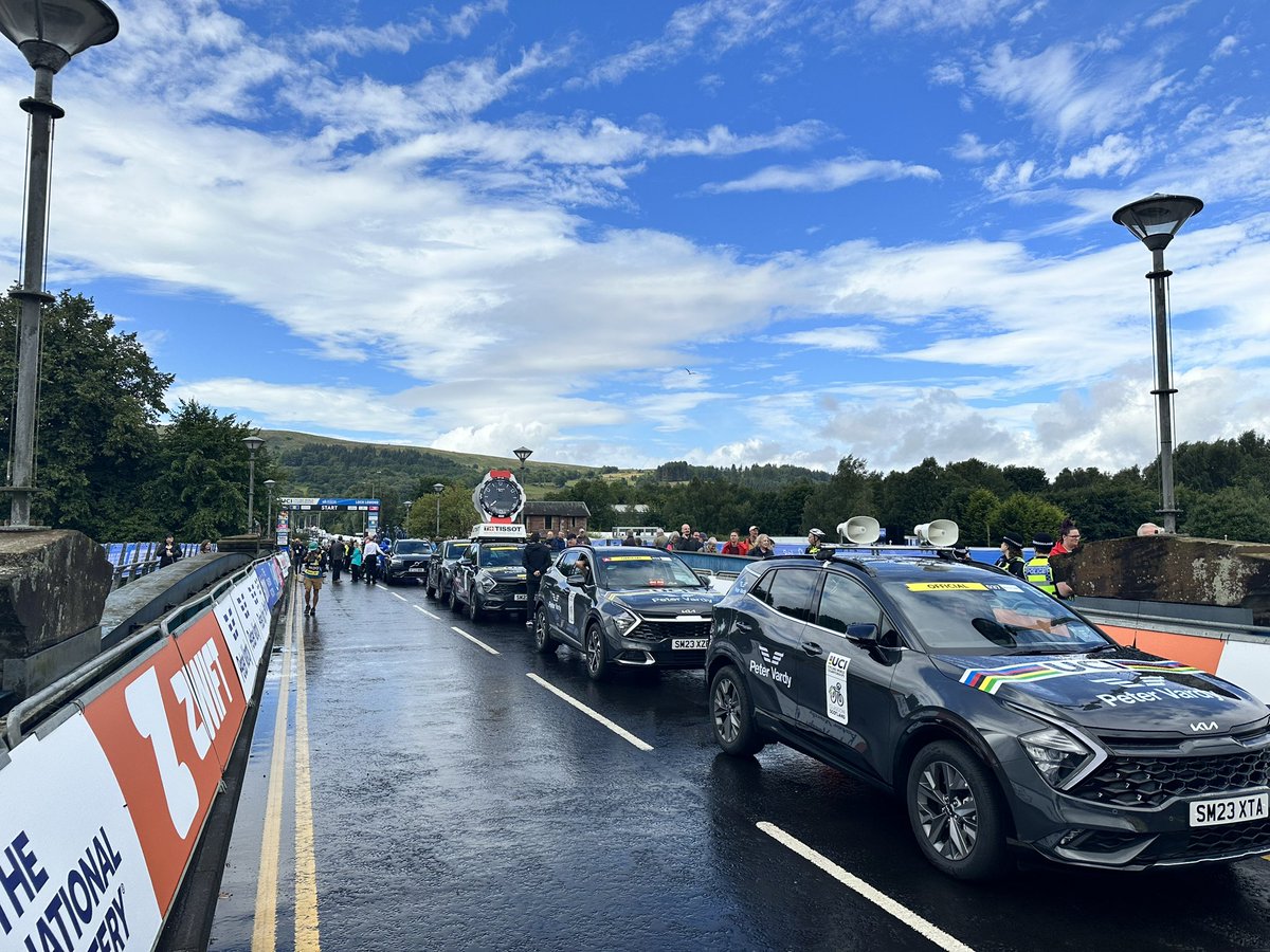 All set for the final day of the #UCIWorlds2023 with the Women’s Elite race - end of a great week of cycle racing!