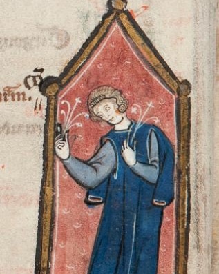 #miniatura tratta dal #manoscritto MS 55/171 proveninete dal Cistenciënzerklooster Van Spermalien, #Fiandre, 1265 circa, conservato nel seminario diocesano di Brugge, #medioevo #medievale #middleage #mittelalter #moyenage #FestivaldelMedioevo #FdM2023