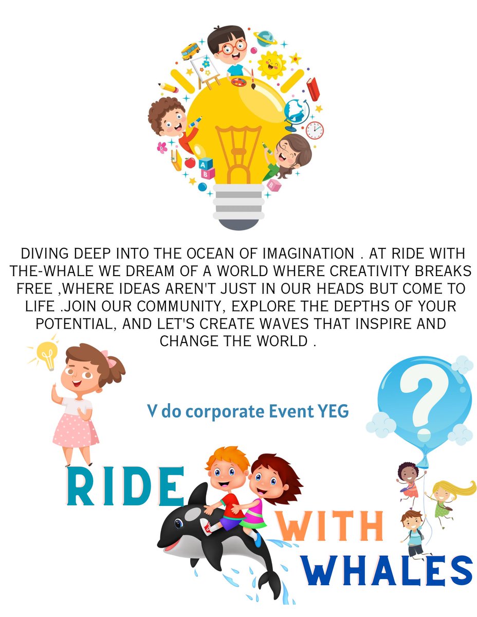 "Plunge into the endless seas of imagination with V do events YEG 🌊✨. #RideWithTheWhale . Be part of our tribe, uncover the boundless depths of your talent, and together, let's craft ripples of inspiration that redefine our world 🌍🐳. #UnleashCreativity #FromDreamsToLife"