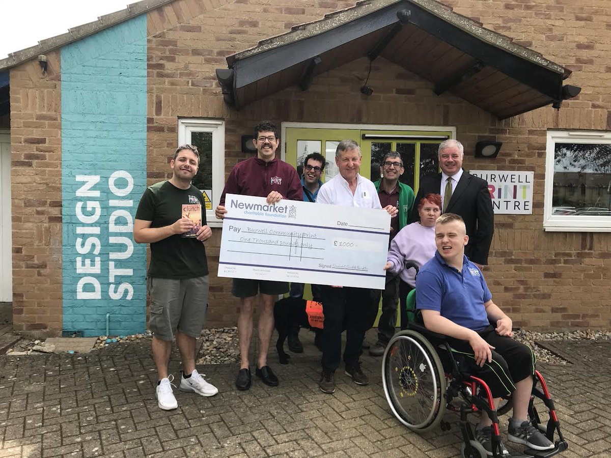 A big thank you to Newmarket Charitable Trust for their donation of £1000.00.🥰 #BurwellPrint #Fundraising