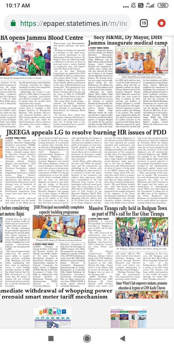 tickoosachin's tweet photo. https://t.co/9vekZiPYU6 via @dailyexcelsior1

https://t.co/fdgHUApmG0 https://t.co/yzYD03uUUY