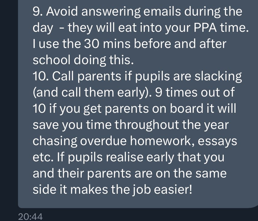 By DM: Some top tips for managing teacher workload. Experienced or ECT this is worth a read #EduTwitter Feel free to share your hacks too!