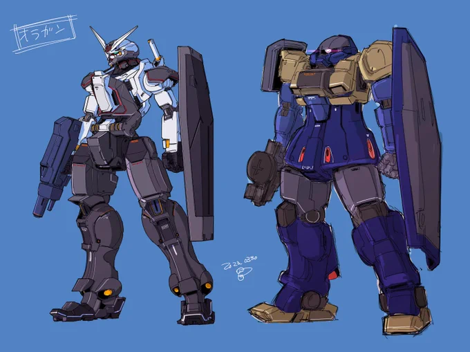 オラガン&オラザク 薄いガンダムシールドは趣味なんです。 #オラガン #ガンダム