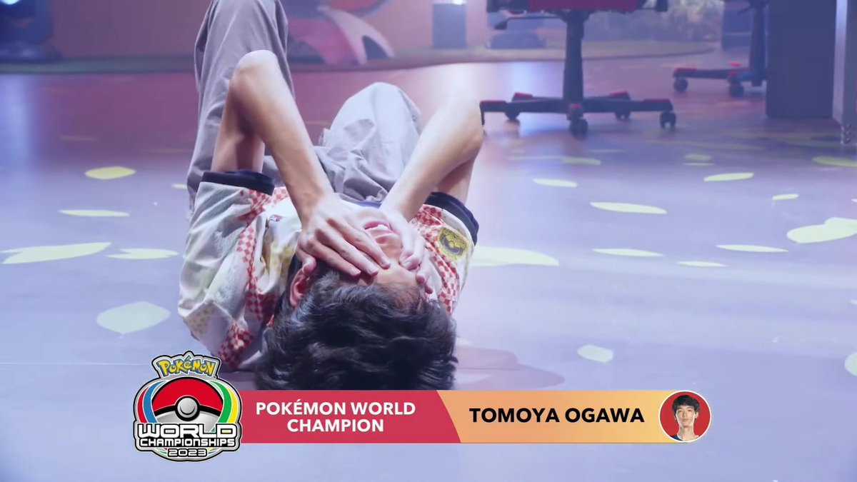 Congratulations to 🇯🇵 Tomoya Ogawa (@gyakuba_Regice), your Pokemon VG 2023 Senior World Champion!

📲 #PokemonWorlds   #ポケモンWCS2023
🔴 youtube.com/watch?v=gE0Jqj…
🟣 twitch.tv/pokemon