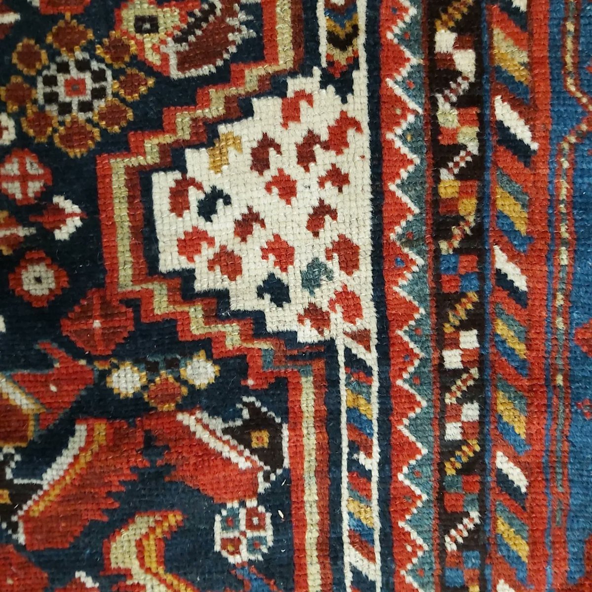 This is a gorgeous 'Qashqai' rug. The warm colours and the natural motifs including trees and animals, just made it a perfect tribal rug. 

#carpetdom #carpet #carpets #rug #decorative #decor #interiordesign #interiors #qashqai #tribal #tribalartwork #tribalcollection #triballife