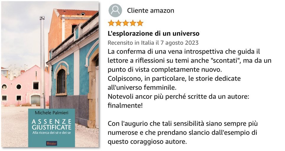 Ogni recensione offre uno spunto di riflessione. È confronto con gli altri, che diventa con sé. Mette in discussione e accomuna. È un gesto generoso del lettore e crescita per l’autore. #racconti #amazon #kindle #libri #libro #book #ebook  #leggere
palmierimichele.it