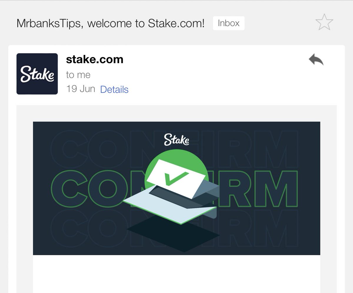 Mrbankstips's tweet photo. Let’s do a $1k giveaway today 🏆

▪️Create an account with stake via link https://t.co/zNIDVi9VVx

▪️ Use promo code banks 

▪️ Verify your account 

▪️Attach screenshot proof as shown in the image below along with your player username (the username will be used to fund your account)

▪️ Attach email proof welcoming you to stake 

▪️Must be today’s date 

Old accounts can also drop their player IDs but new accounts will be prioritized 

▪️Must like and RT to be eligible